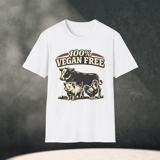 100% Vegan Free T-Shirt