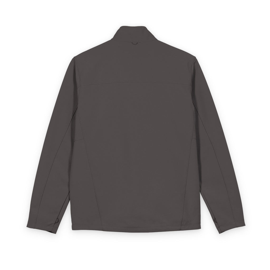 Men's Soft Shell Jacket — Chest Floral Cluster Embroidered Design