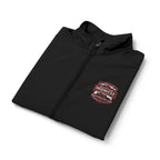 Men's Soft Shell Vest — Subtle Red & White Pixel Patch (embroidered)