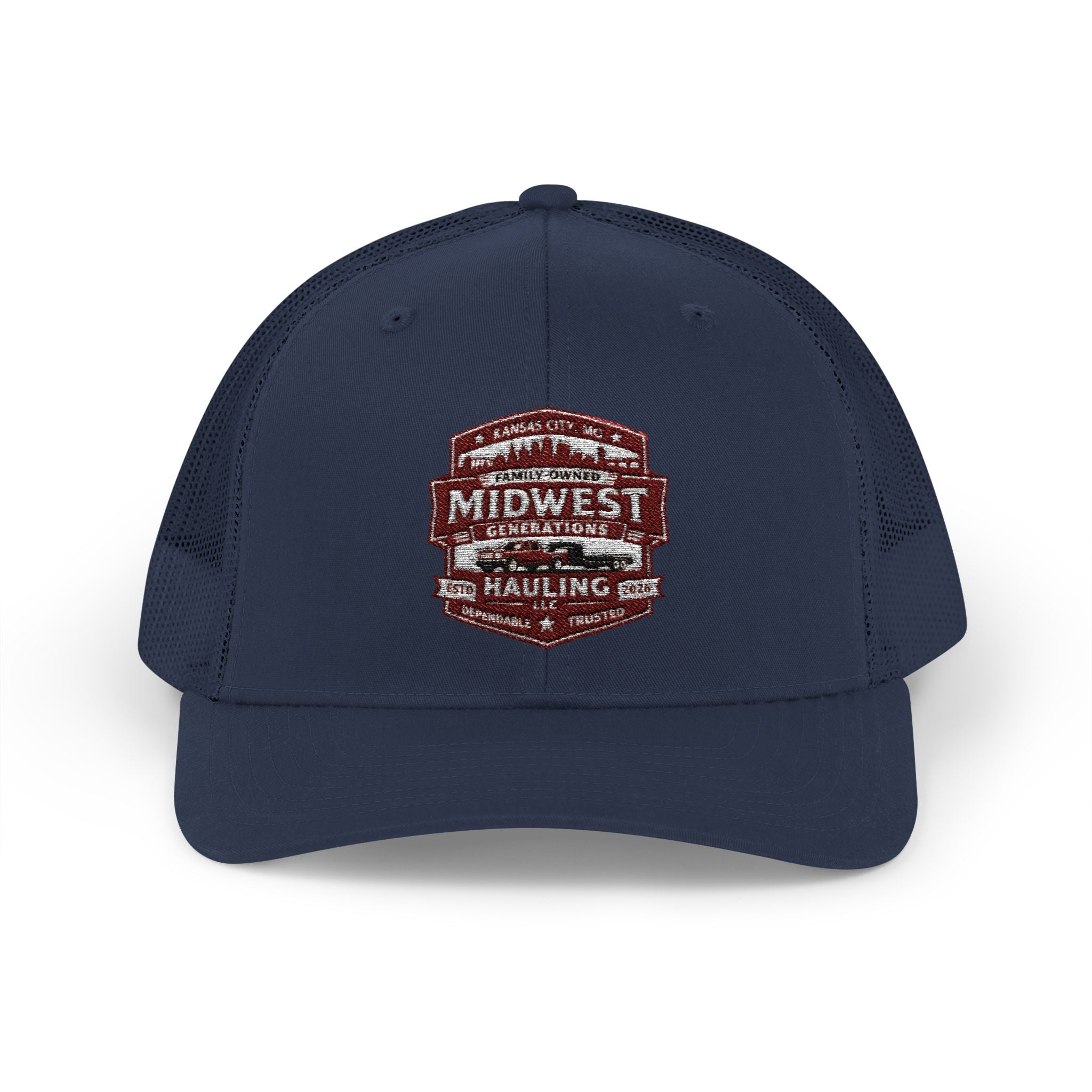 MGH Snapback Trucker Cap — Vintage Badge Logo (embroidery)