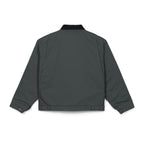 Work Jacket with Patriotic Floral Emblem – Durable Duck Cloth Utility Jacket (embroidered)