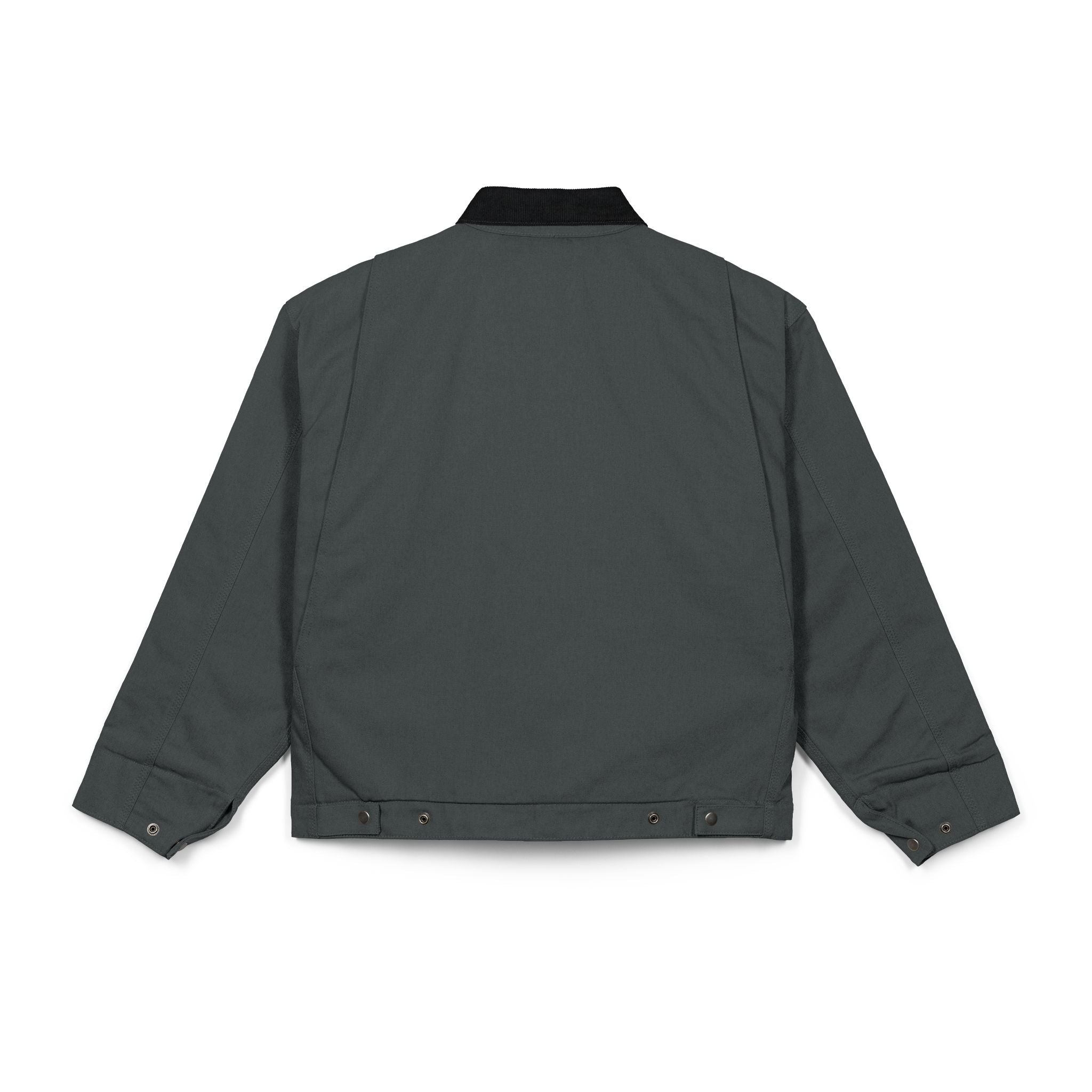 Work Jacket with Patriotic Floral Emblem – Durable Duck Cloth Utility Jacket (embroidered)
