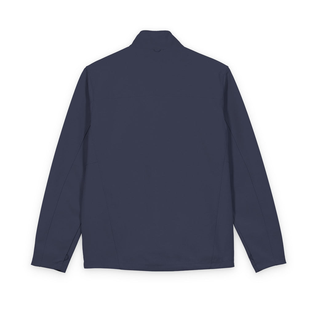 Men's Soft Shell Jacket — Chest Floral Cluster Embroidered Design