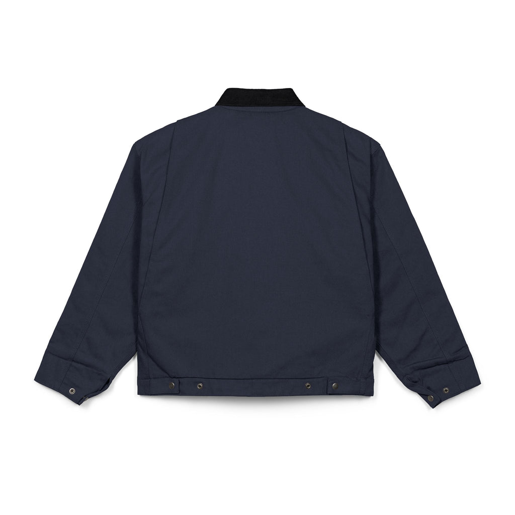 Work Jacket with Patriotic Floral Emblem – Durable Duck Cloth Utility Jacket (embroidered)