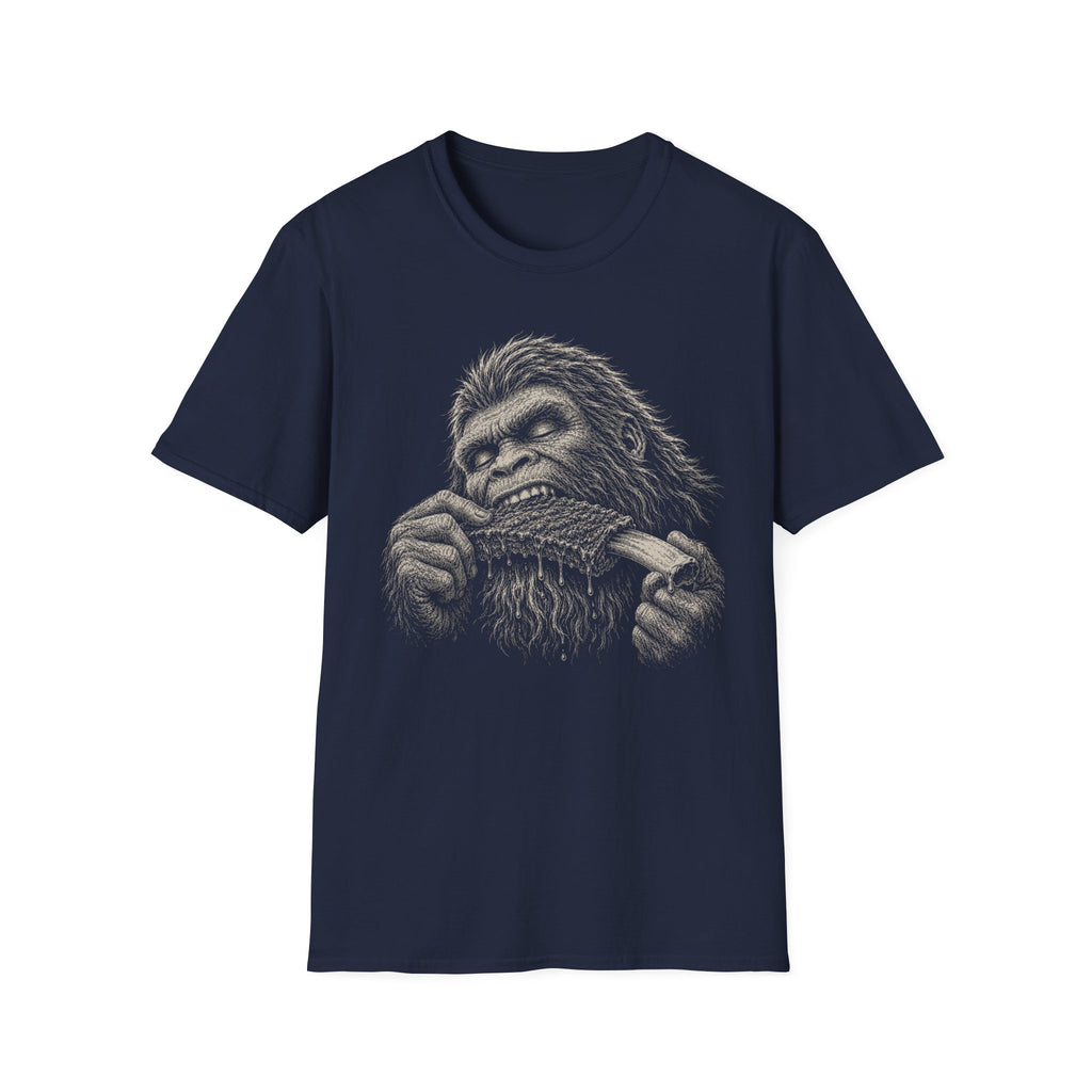 Bigfoot Eating Ribs T-Shirt