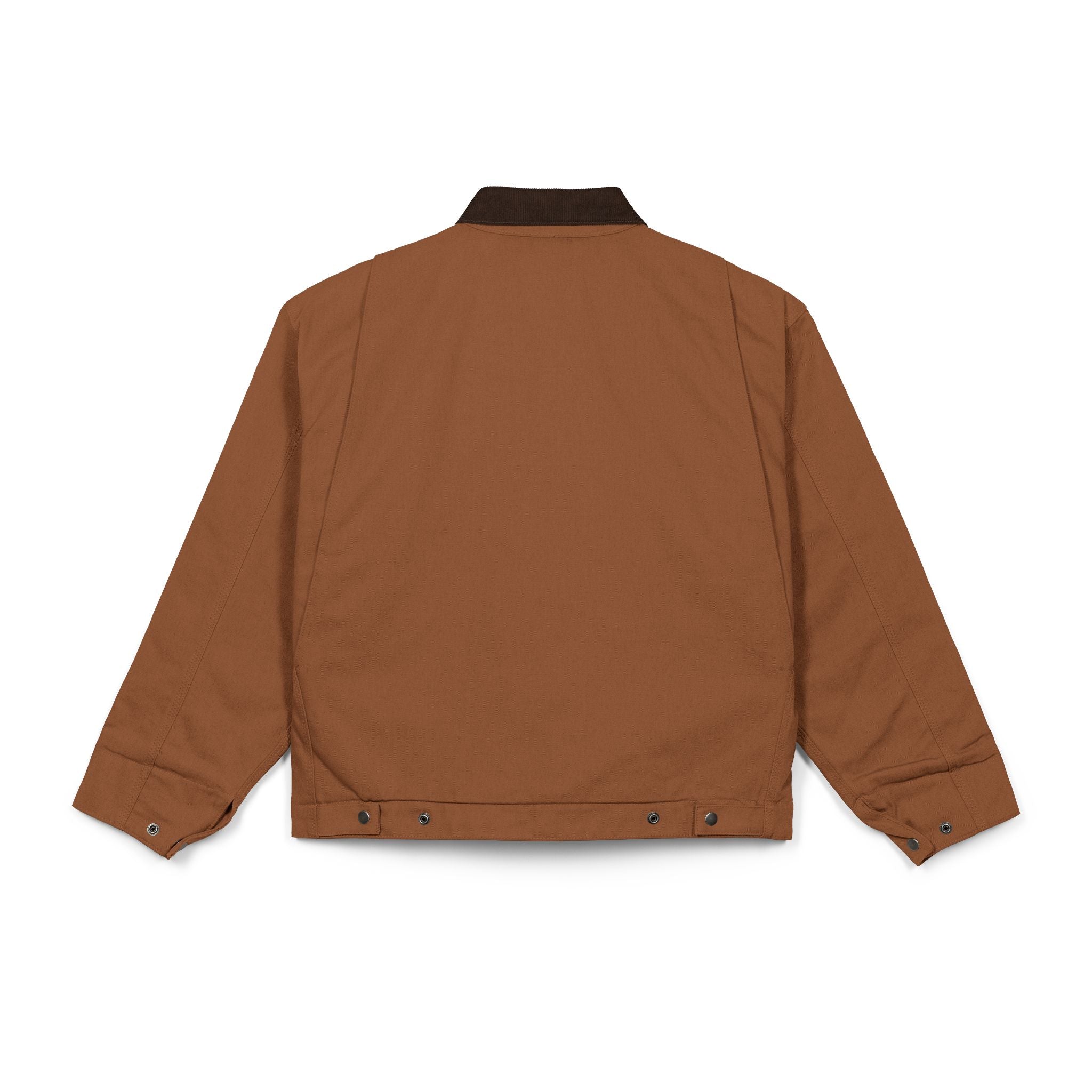 Work Jacket with Patriotic Floral Emblem – Durable Duck Cloth Utility Jacket (embroidered)