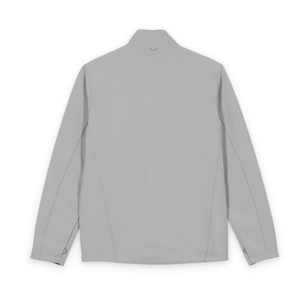 Men's Soft Shell Jacket — Chest Floral Cluster Embroidered Design