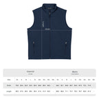Men's Soft Shell Vest — Subtle Red & White Pixel Patch (embroidered)