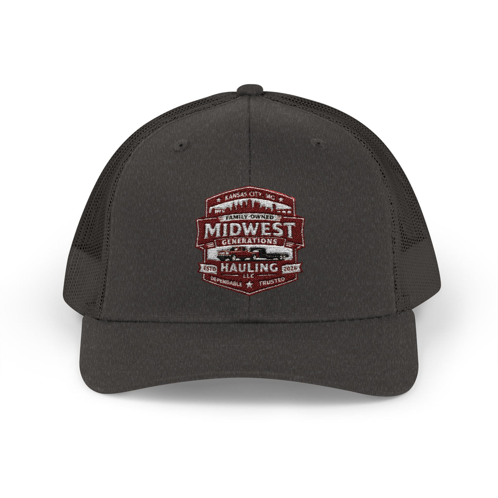 MGH Snapback Trucker Cap — Vintage Badge Logo (embroidery)