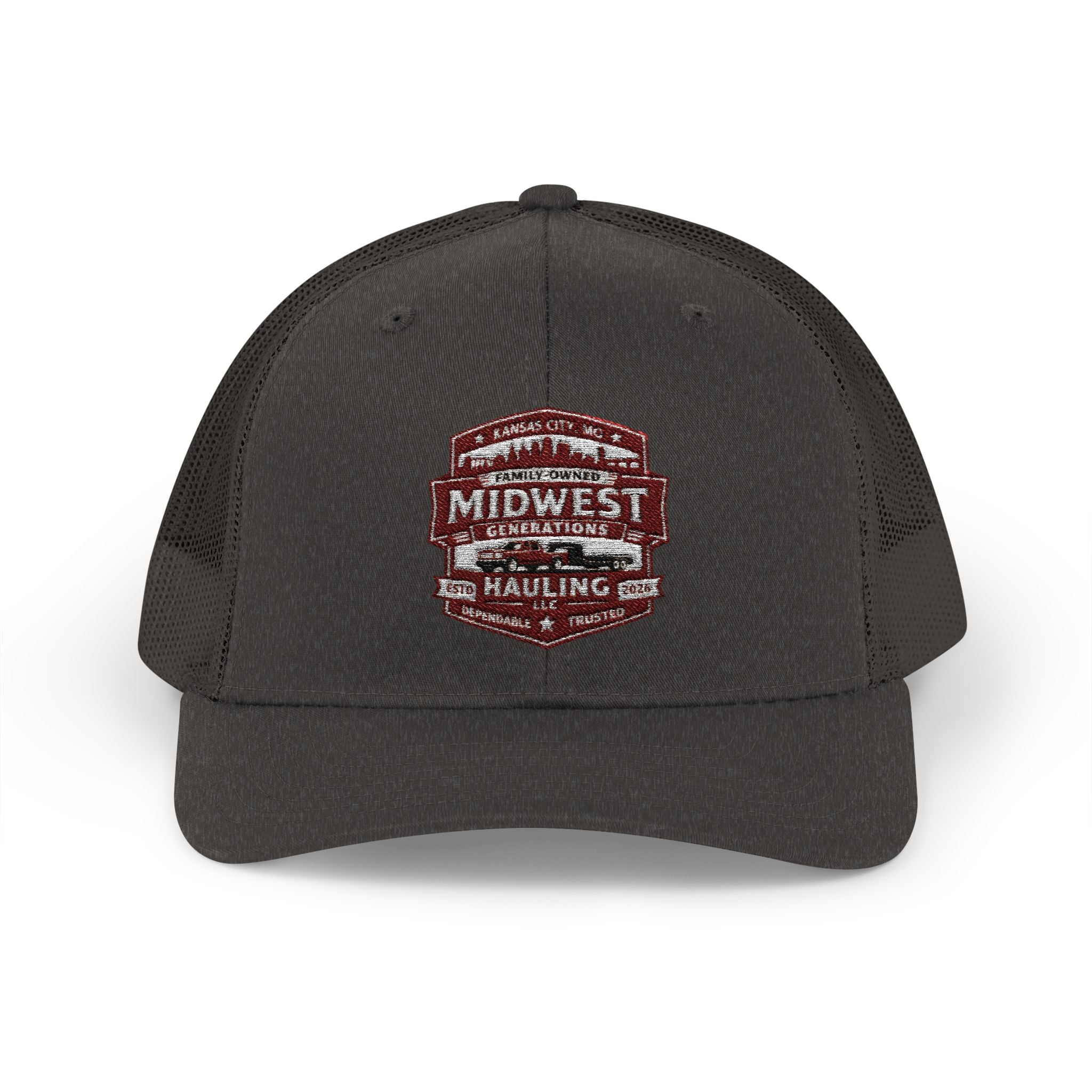 MGH Snapback Trucker Cap — Vintage Badge Logo (embroidery)