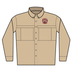 Men's Long Sleeve UV Work Shirt — Embroidered ‘Hometown Movers’ Logo