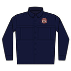 Men's Long Sleeve UV Work Shirt — Embroidered ‘Hometown Movers’ Logo