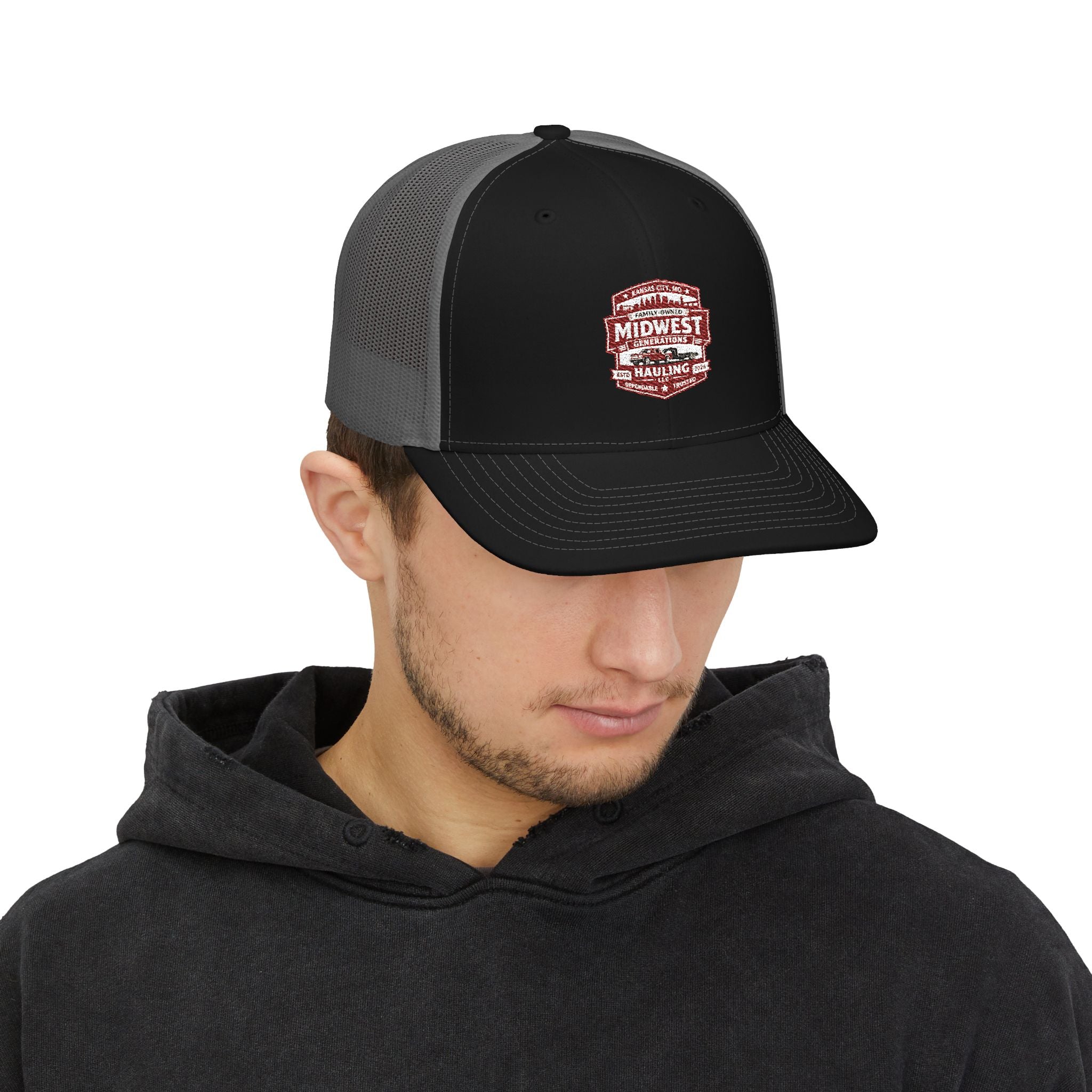 Midwest Hauling Co. Embroidered Trucker Cap