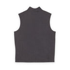 Men's Soft Shell Vest — Subtle Red & White Pixel Patch (embroidered)