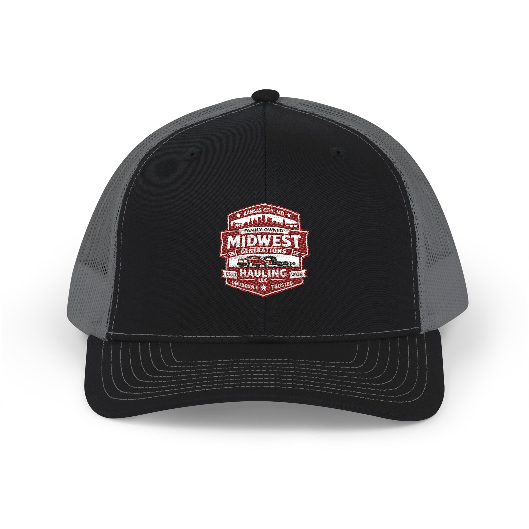 Midwest Hauling Co. Embroidered Trucker Cap