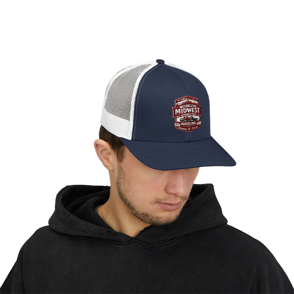 MGH Snapback Trucker Cap — Vintage Badge Logo (embroidery)