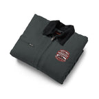 Work Jacket with Patriotic Floral Emblem – Durable Duck Cloth Utility Jacket (embroidered)
