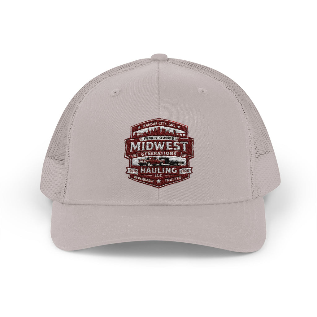 MGH Snapback Trucker Cap — Vintage Badge Logo (embroidery)