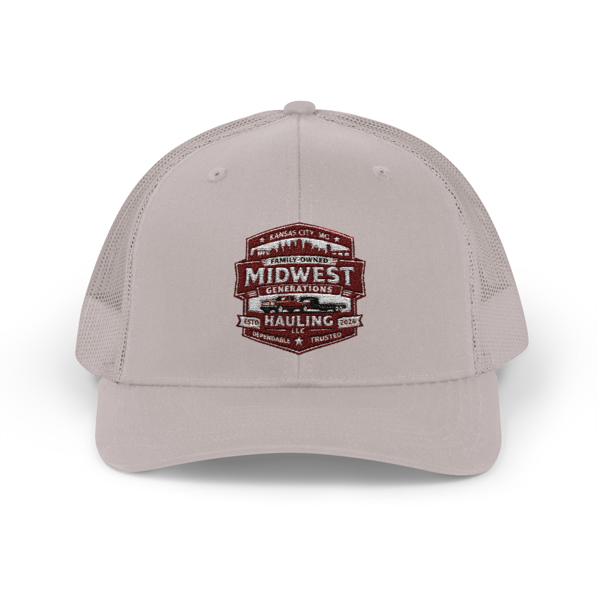 MGH Snapback Trucker Cap — Vintage Badge Logo (embroidery)