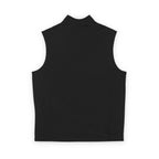 Men's Soft Shell Vest — Subtle Red & White Pixel Patch (embroidered)