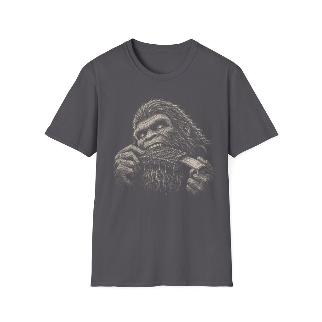 Bigfoot Eating Ribs T-Shirt