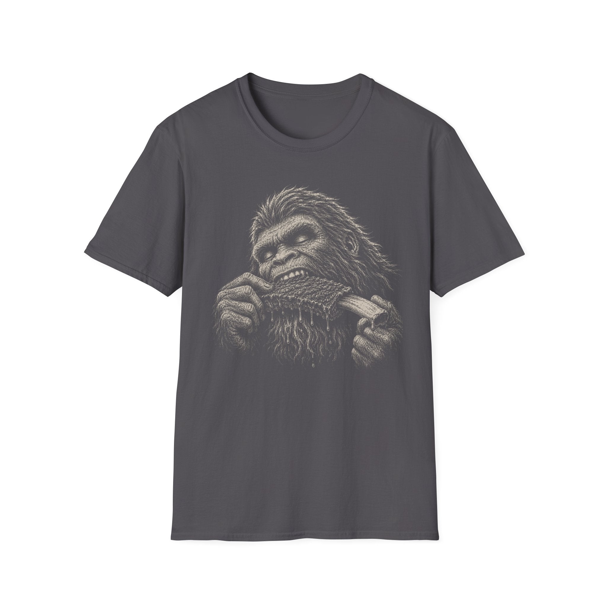 Bigfoot Eating Ribs T-Shirt